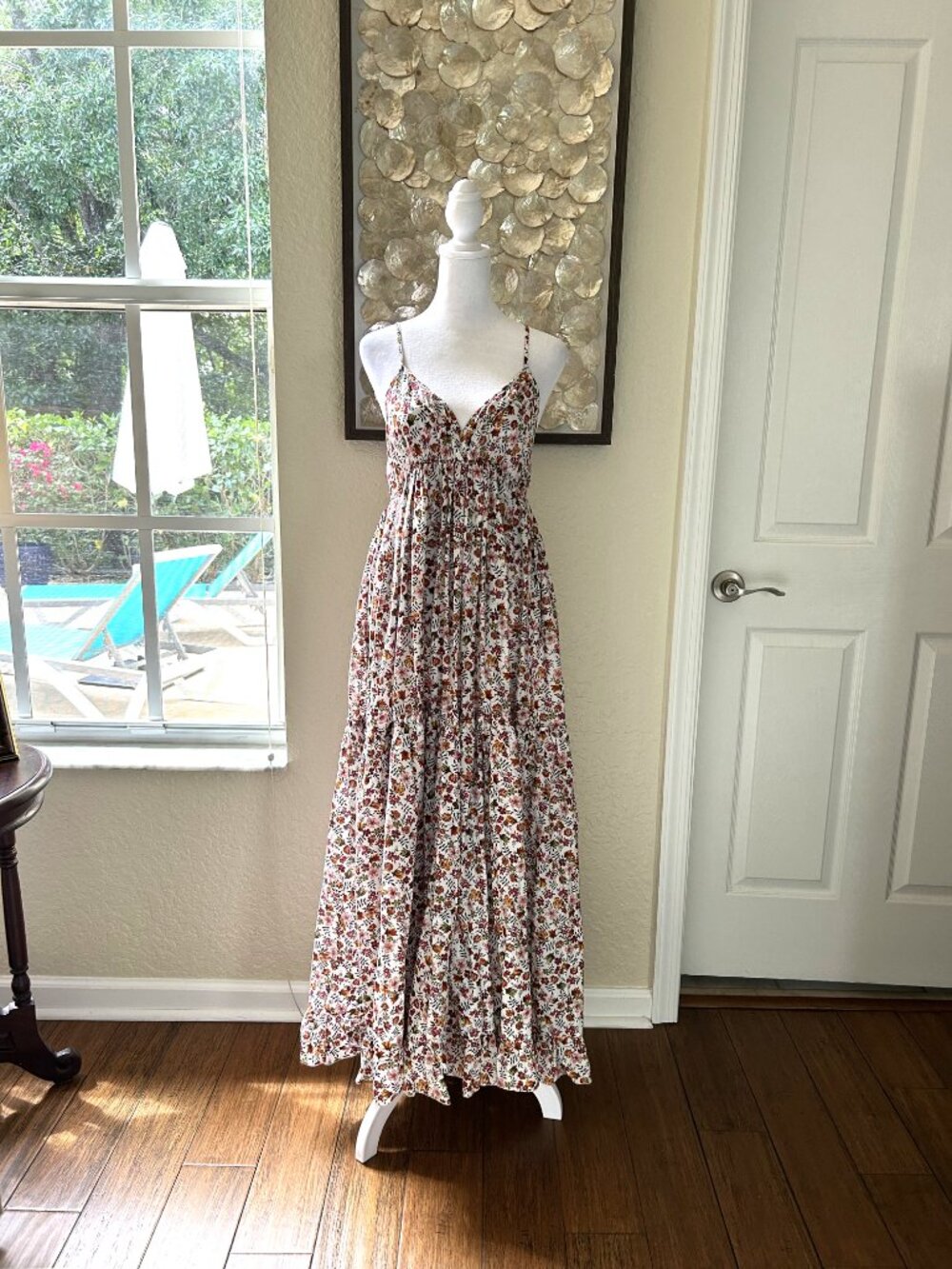 Secrets Collection Floral Tiered Maxi Dress